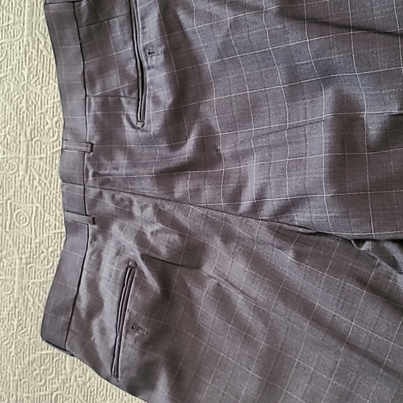 Bocaccio Uomo,44R, bluish gray, 3 piece checkered suit. - Picture 11 of 12